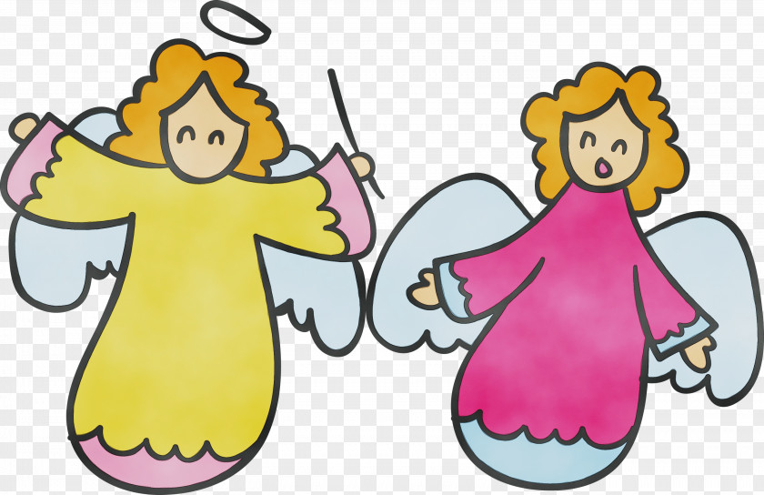 Cartoon Sticker Angel PNG