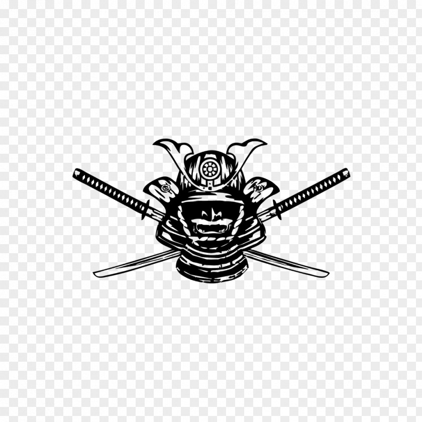 Samurai Japanese Armour Helmet Katana PNG