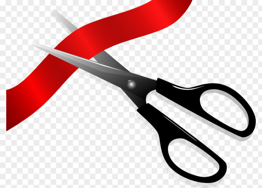 Scissors Ribbon Opening Ceremony Cutting Stock Photography PNG