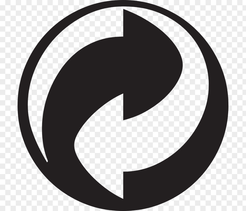 Symbol Green Dot Recycling Logo Vector Graphics PNG