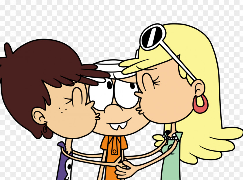 Vector Kisses Lincoln Loud Leni YouTube DeviantArt Luan PNG