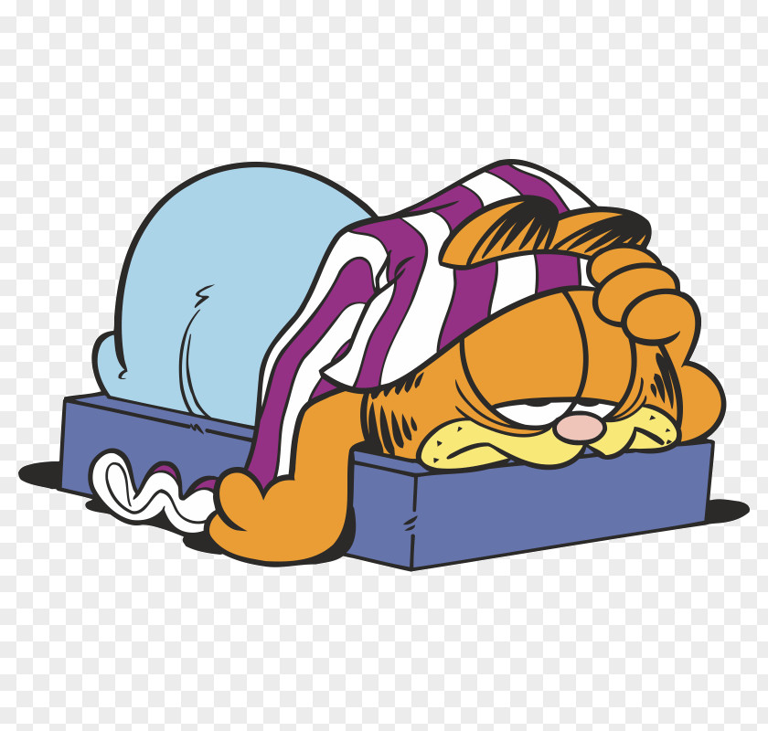 Fall Asleep Garfield Minus Odie PNG