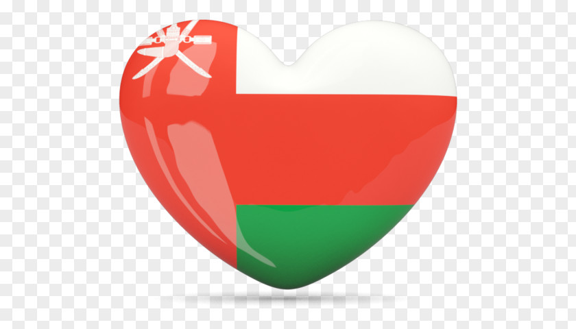 Heart Flag Of Oman PNG