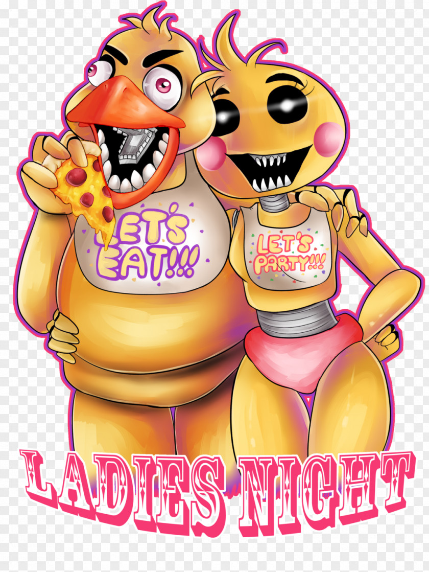Ladies Night Five Nights At Freddy's 2 Fan Art T-shirt PNG