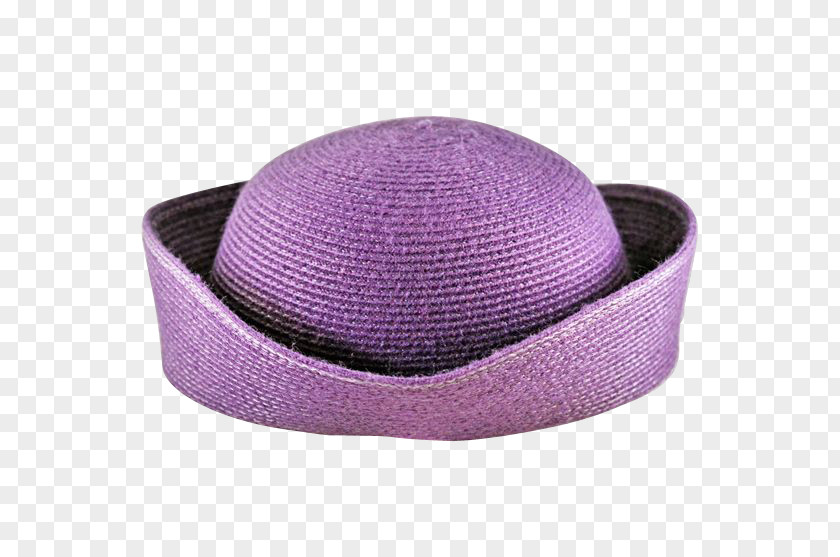 Straw Hat Purple PNG