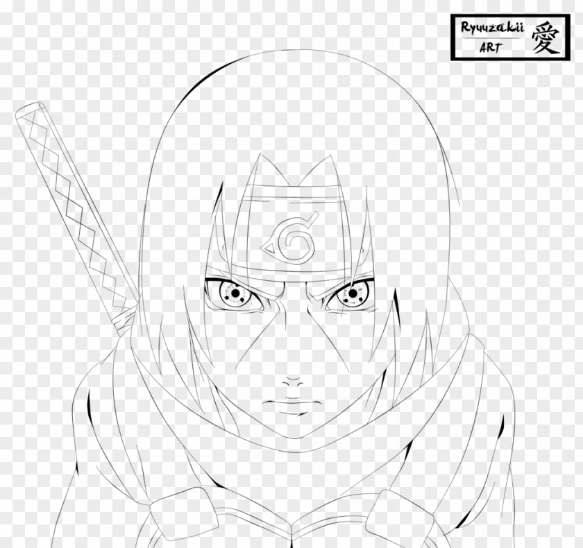 Uchiha Itachi Drawing Line Art Ear Sketch PNG