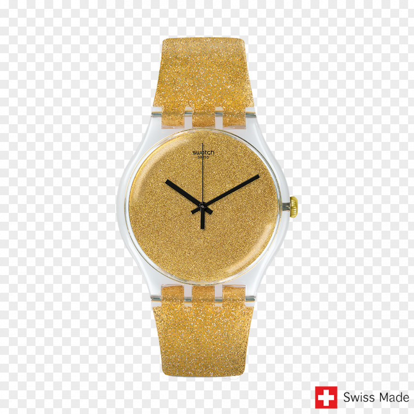 Watch Swatch Silverblush Swiss Made Clock PNG