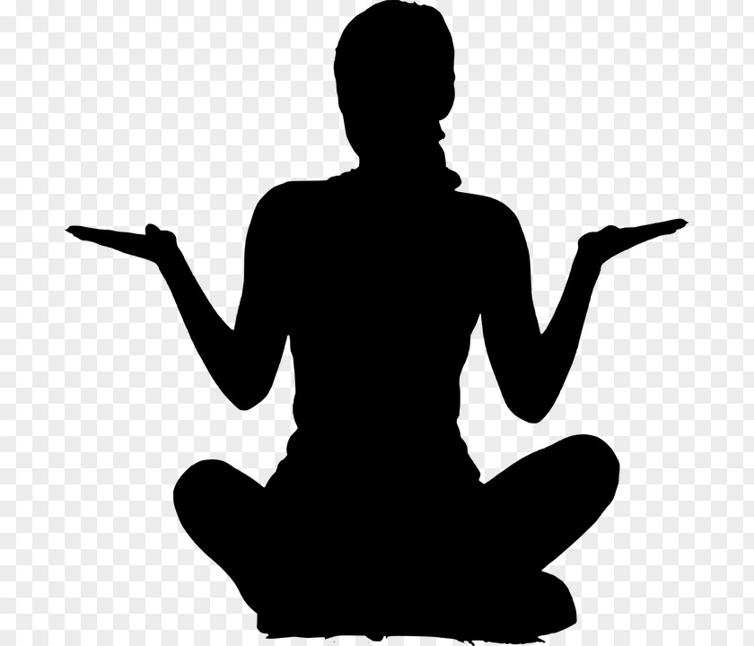 Yoga Silhouette Buddhist Meditation Clip Art PNG