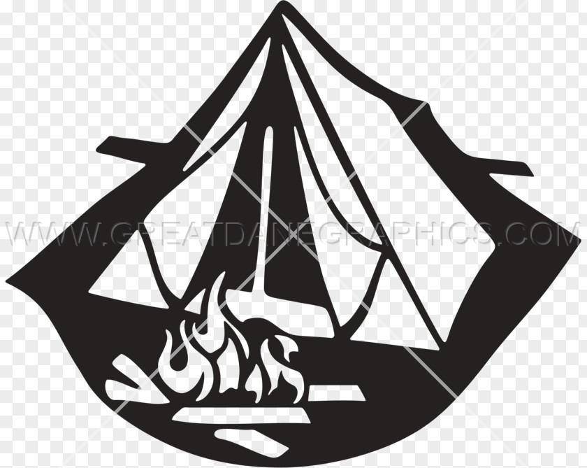 Camp Fire Tent Wall Decal Sticker Camping Clip Art PNG