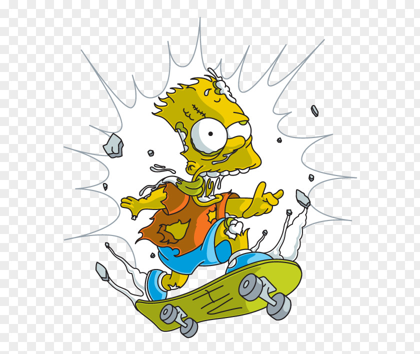 Homero Bart Simpson Homer Drawing Skateboarding PNG