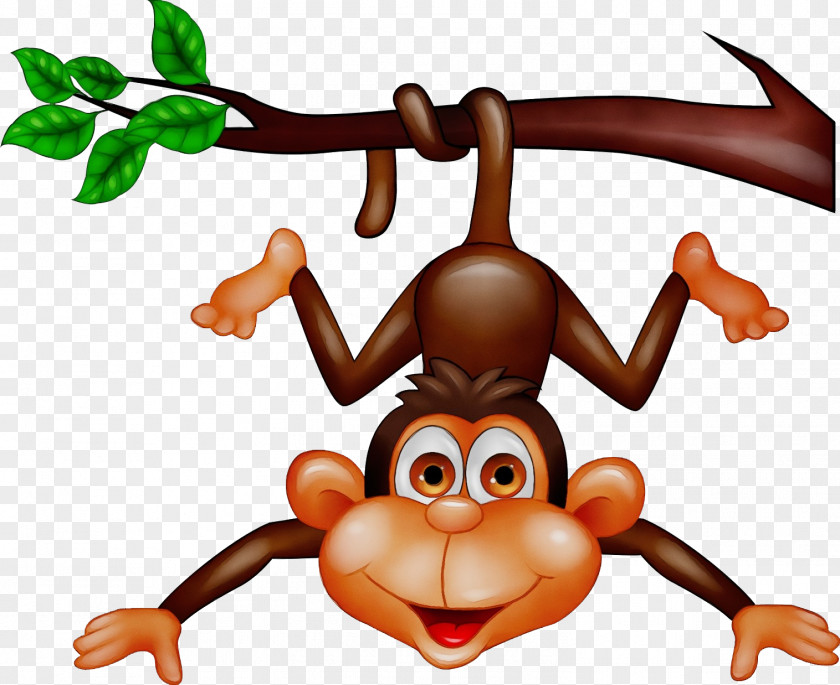 Old World Monkey Silhouette Cartoon PNG
