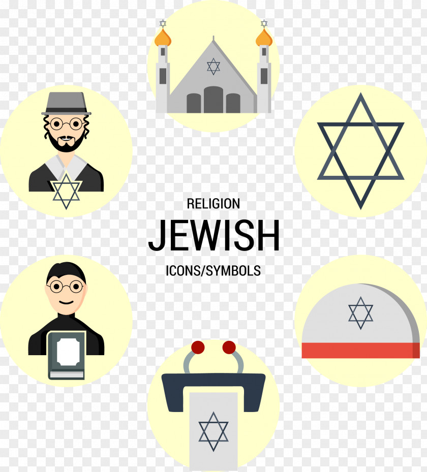 Vector Hand-painted Judaism Jewish Symbolism Religion Religious Symbol PNG