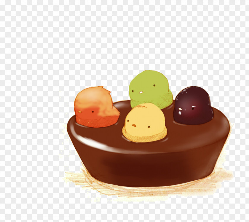 Chocolate Pudding Chick Truffle Gelatin Dessert Cake PNG