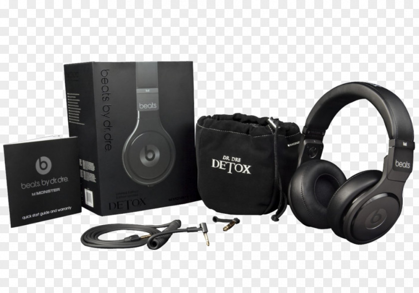 Headphones Beats Electronics Detox Pro Studio PNG