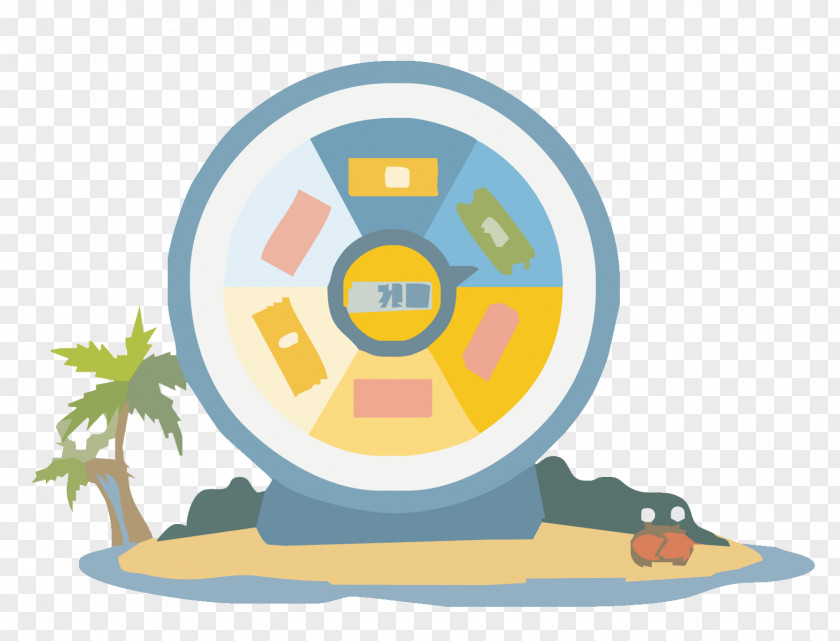 Lottery Turntable Cartoon PNG