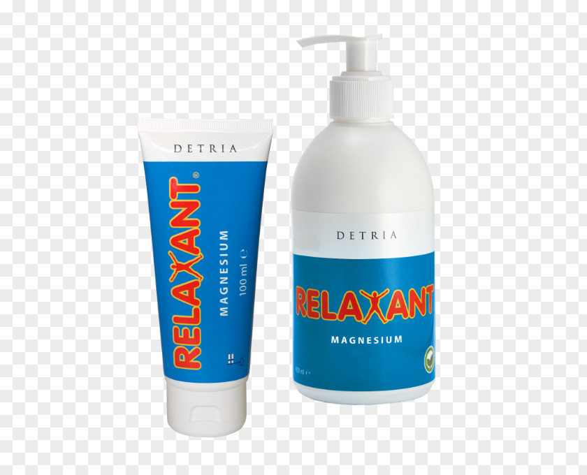 Relaxer Lotion Magnesium Detria Oy Fat Carrier Oil PNG