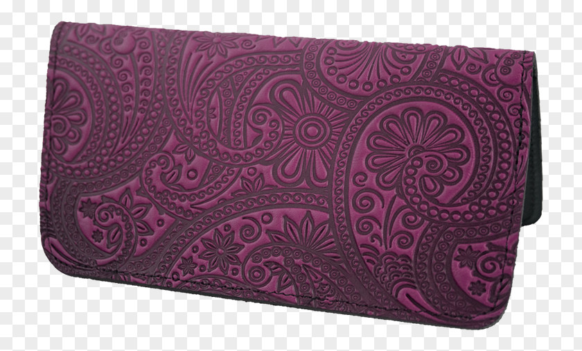 Wallet Coin Purse Paisley Leather Pattern PNG