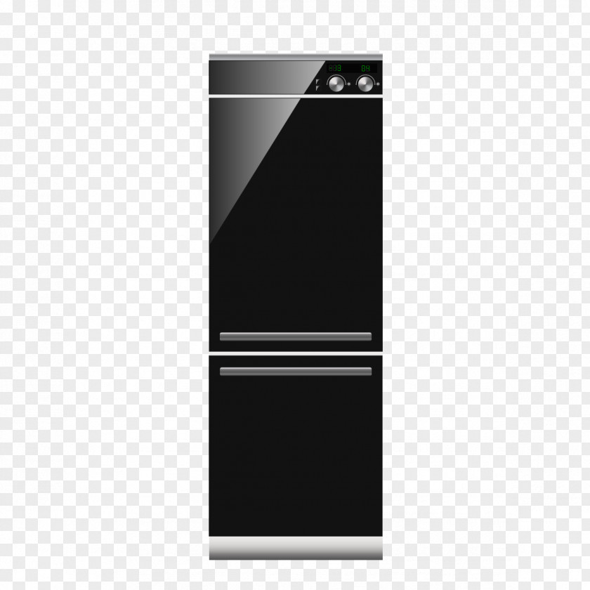 Black Refrigerator Image Home Appliance PNG