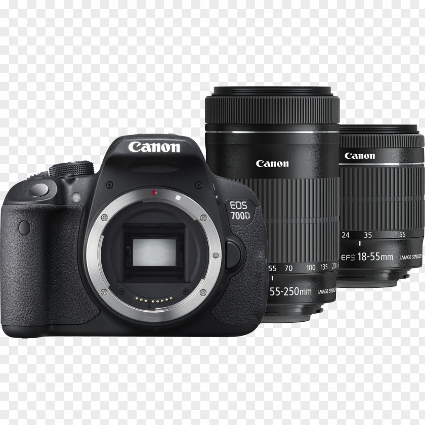 Camera Canon EOS 700D EF-S 18–55mm Lens 18–135mm Digital SLR PNG