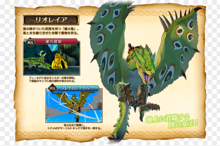 Monster Hunter Stories Ride On Nintendo 3DS Capcom Dragon PNG