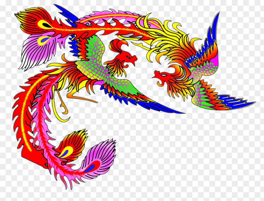 Phoenix Pattern Fenghuang PNG