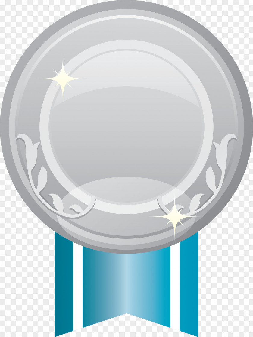 Silver Badge Award PNG