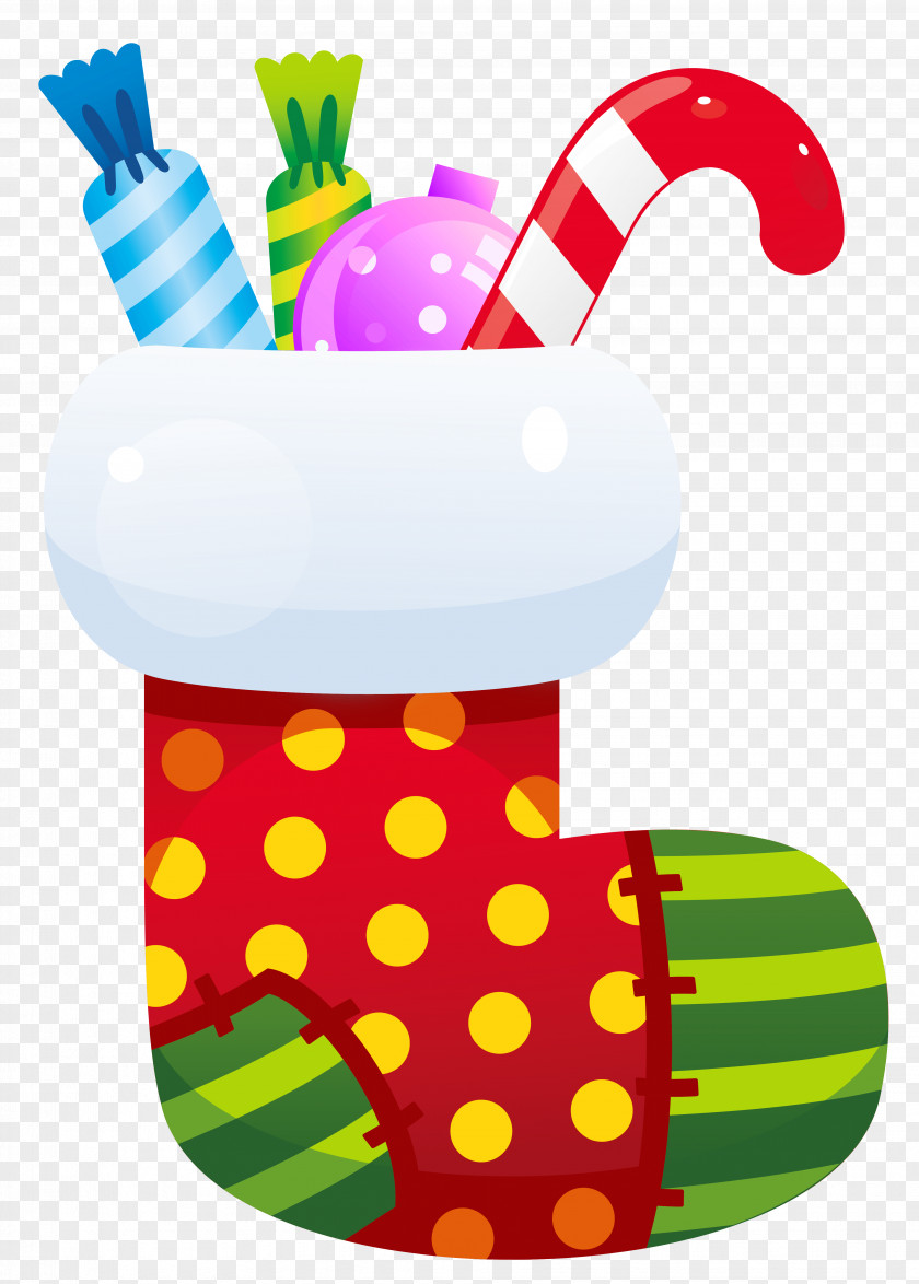 Christmas Stocking Transparent Clipart Decoration PNG