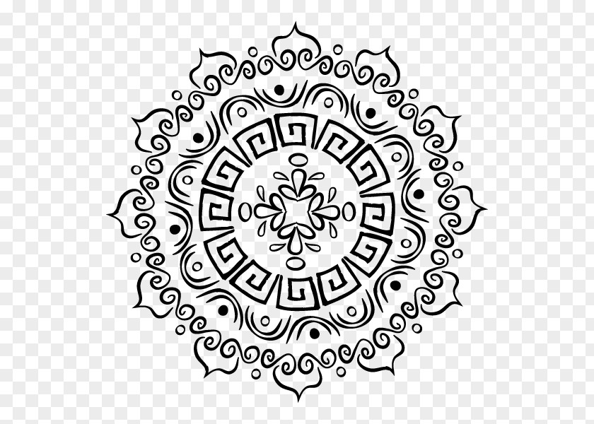 Coloring Book Symmetry Line Art Pattern Visual Arts Circle Ornament PNG