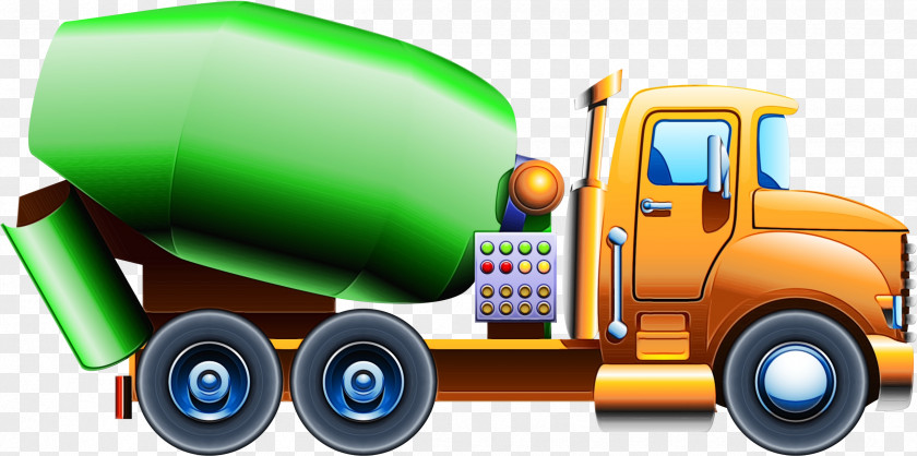 Concrete Mixer Transport Vehicle Toy Model Car PNG