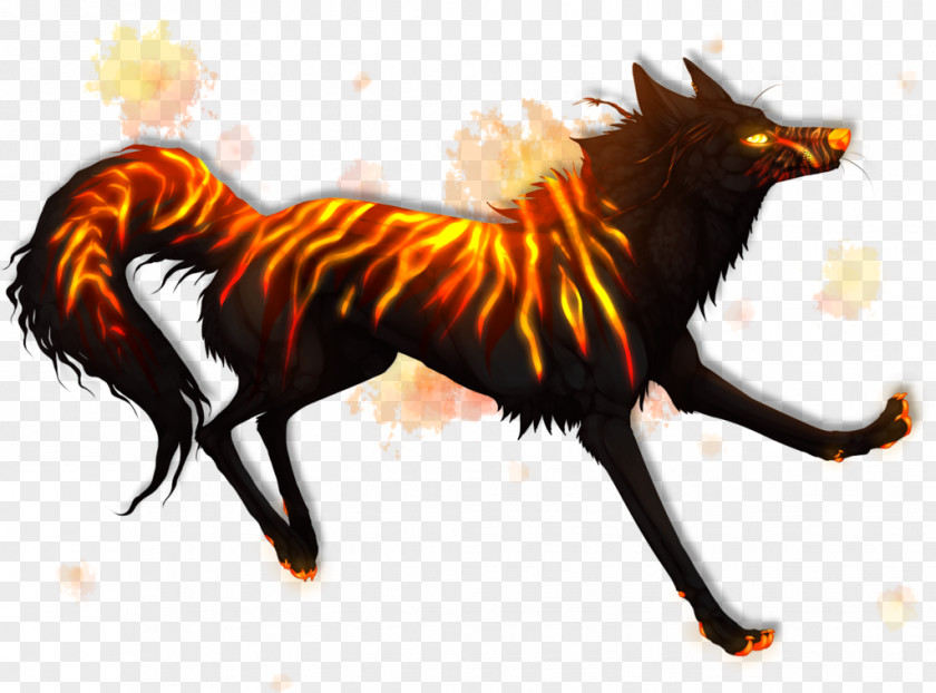 Demon Gray Wolf Magic Canidae Photography PNG