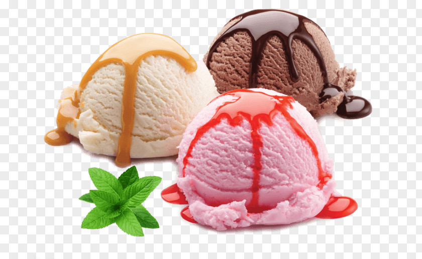 Ice Cream Neapolitan Sundae Cones PNG