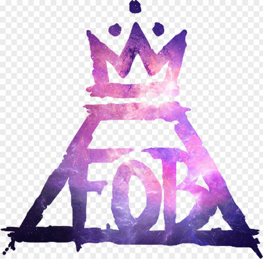 Pink Galaxy Fall Out Boy Logo PNG