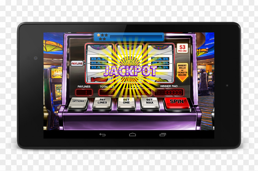 Slots Machine Display Device Handheld Devices Multimedia Advertising Gadget PNG