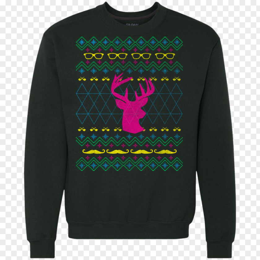 Ugly Sweater T-shirt Hoodie Crew Neck Neckline PNG