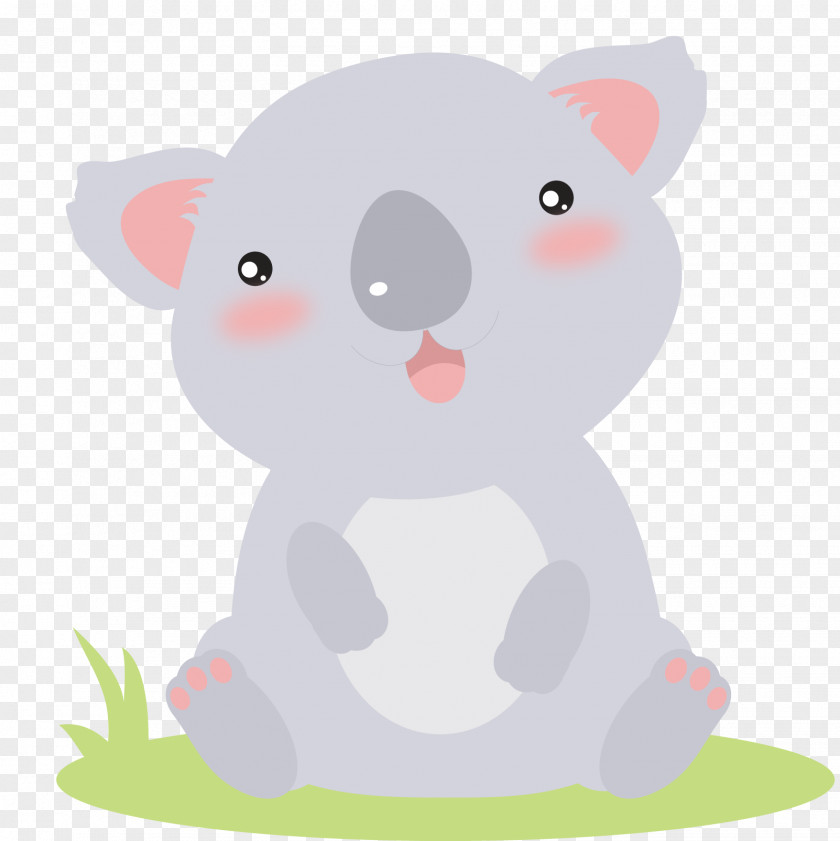 Vector Hand-painted Bear Illustration PNG