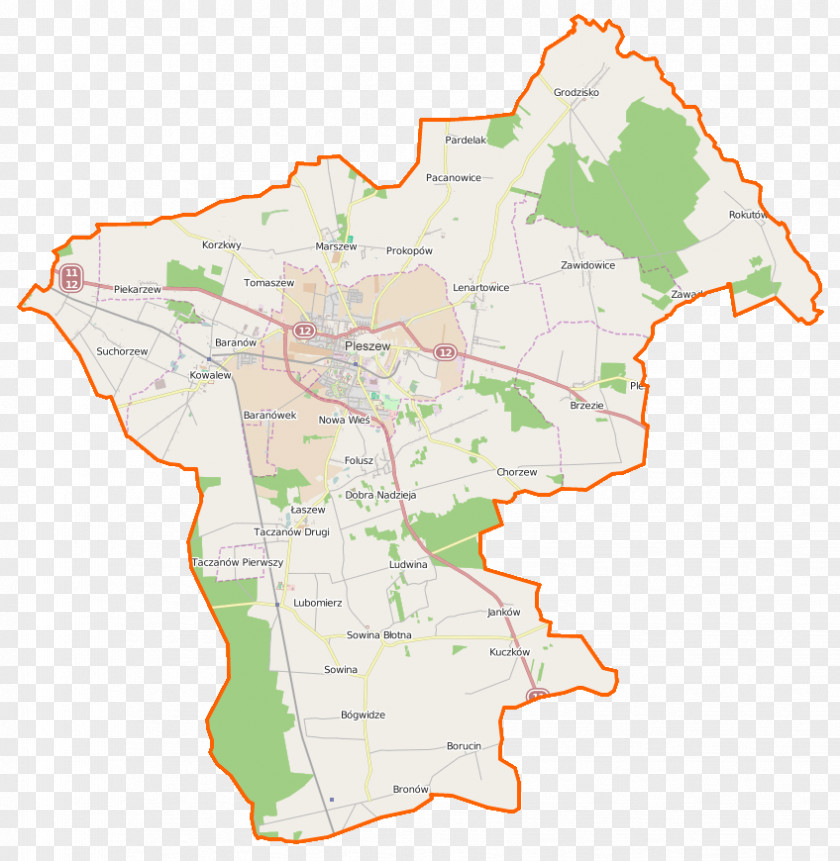 Map Locator Grodzisko, Pleszew County Kowalew, Greater Poland Voivodeship Borucin, Bógwidze PNG