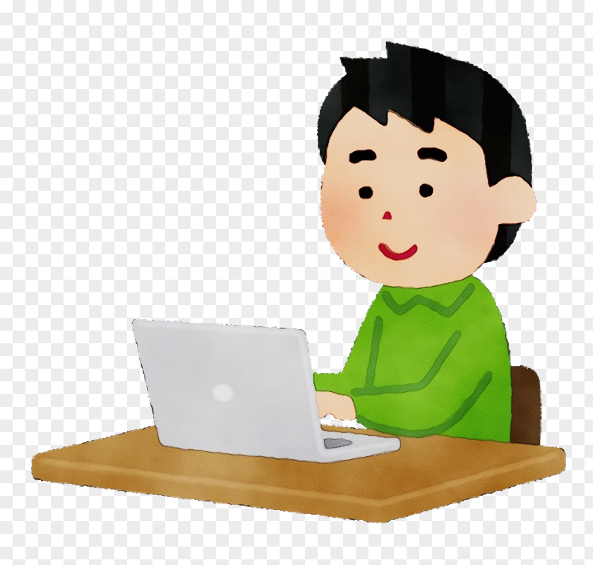 Cartoon Desk Laptop PNG