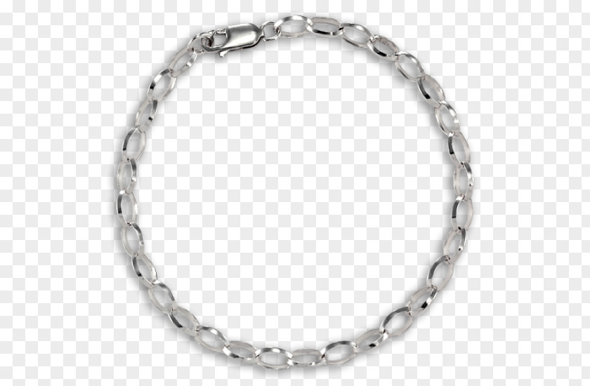Large Oval Link Bracelet Charm Jewellery Charms & Pendants Silver PNG