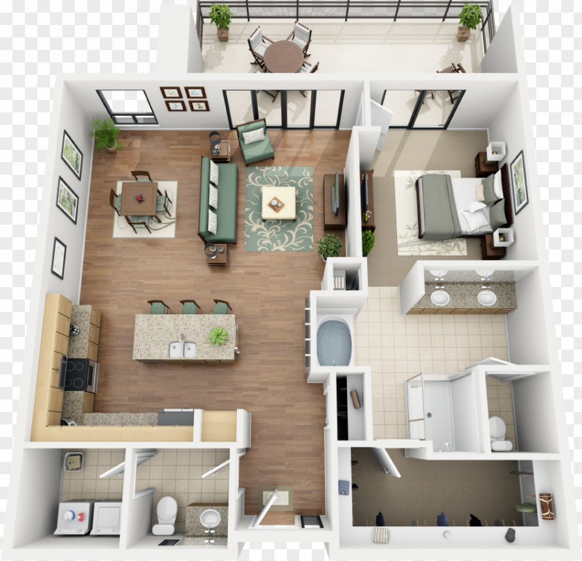 Loft Apartment Floor Plans 3d Renting House Thornton Condominium PNG