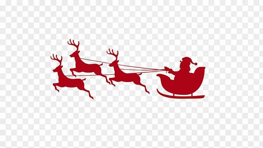 Santa Sleigh Claus Christmas Desktop Wallpaper Clip Art PNG