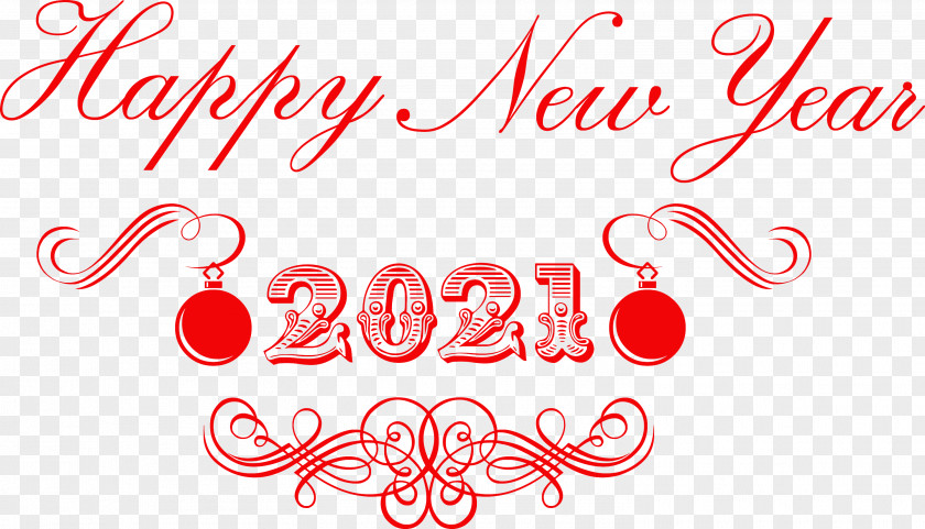 2021 Happy New Year PNG