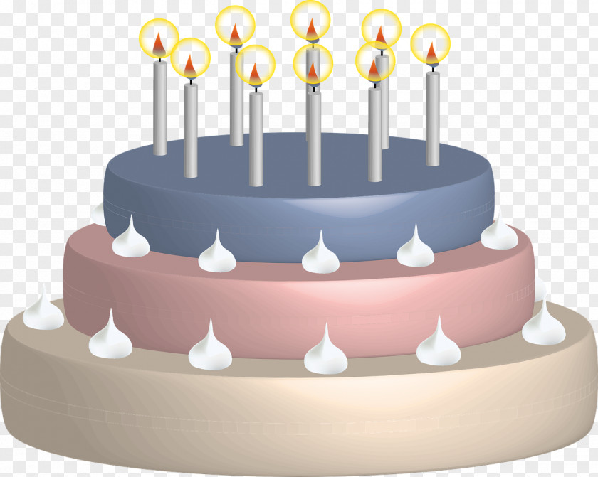 Chocolate Cake Birthday Milk Candle Party PNG