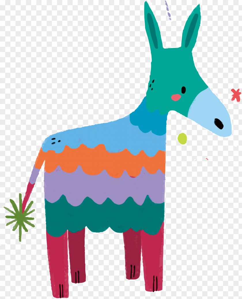 Giraffe Deer Animal Figurine Pattern Science PNG