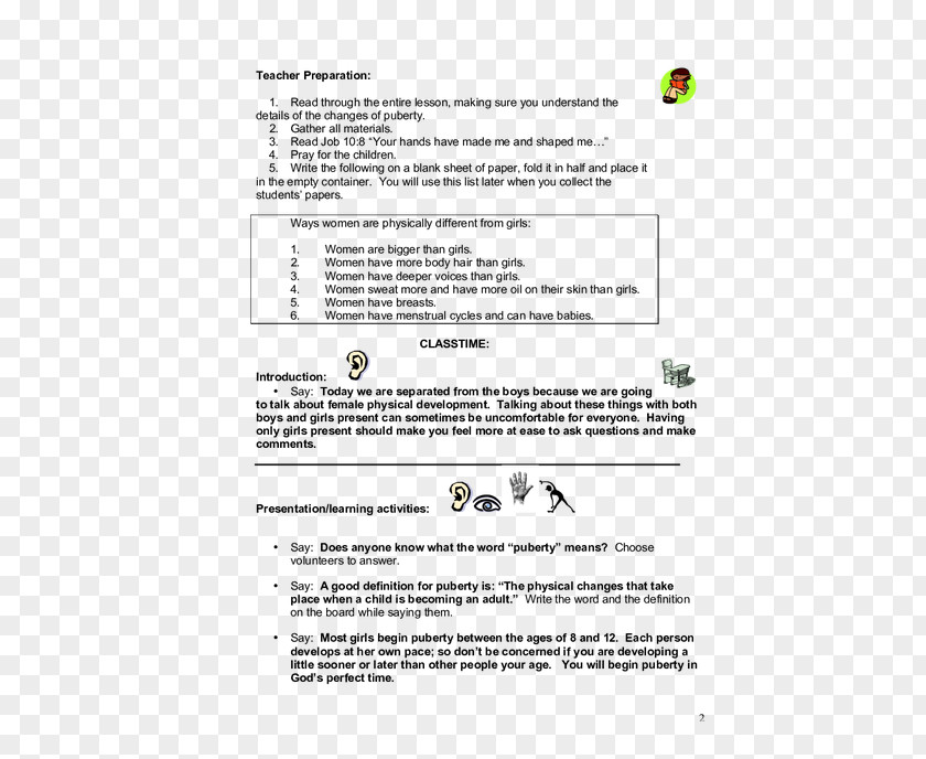 Physical Change Document Core Curriculum Lesson PNG
