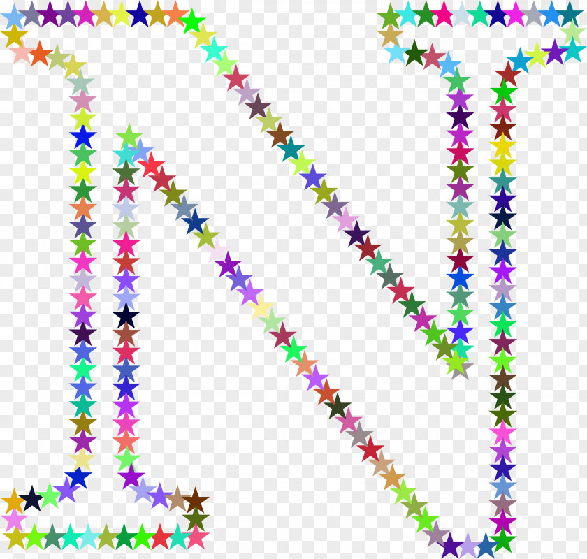 Star Letter N Clip Art PNG