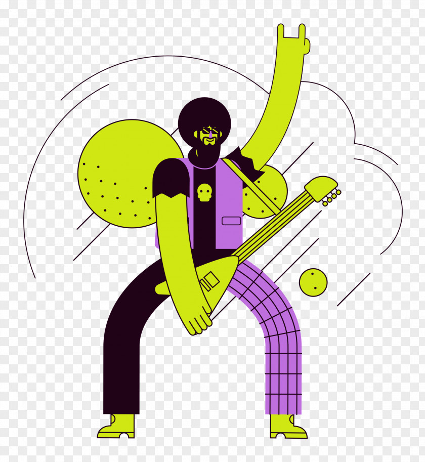 Cartoon Character Yellow Meter Line PNG