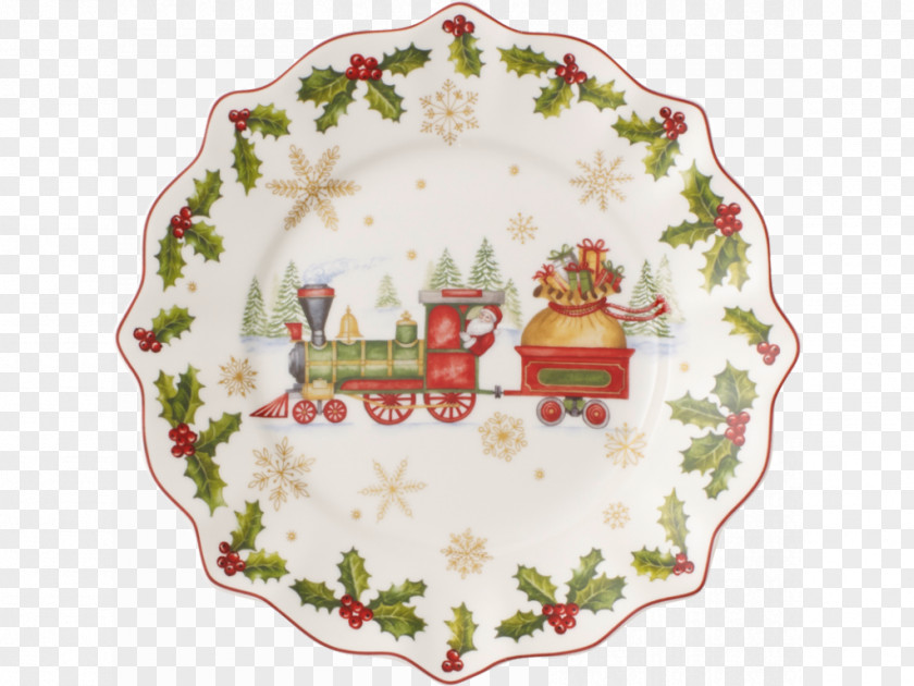 Christmas Villeroy & Boch Porcelain Plate Bomboniere PNG