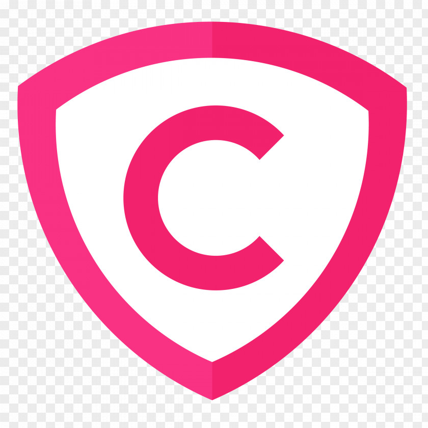 Circle Logo Pink M Brand Font PNG