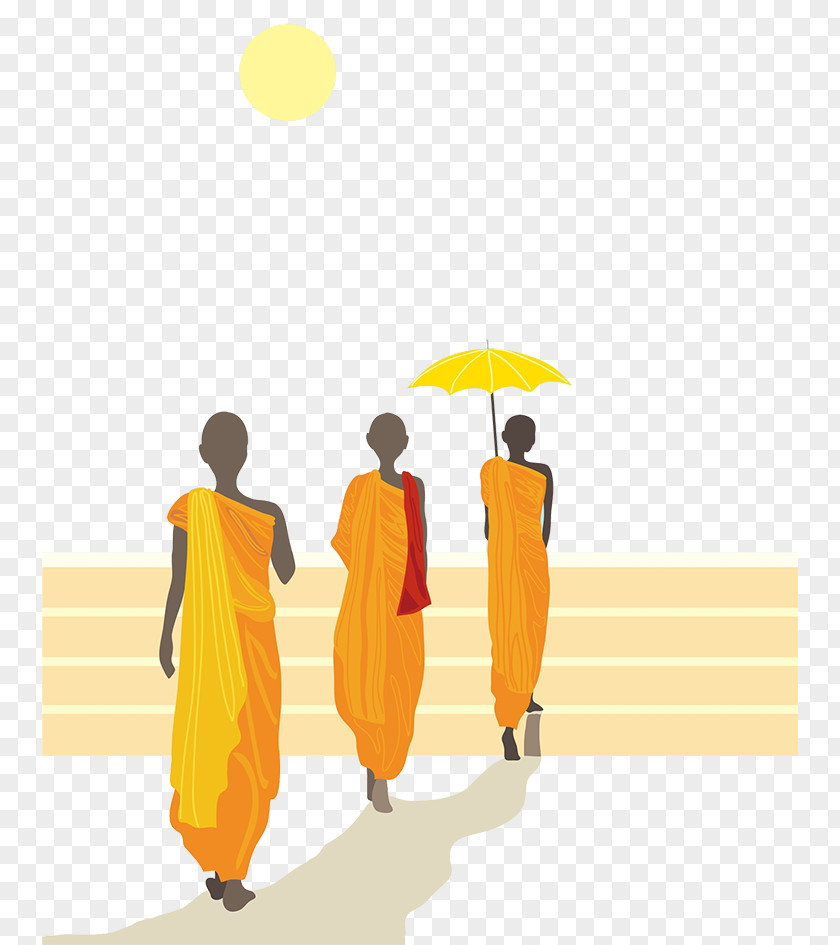 Flat Winds, India Monks The Monk: A Romance Buddhism Bhikkhu Illustration PNG