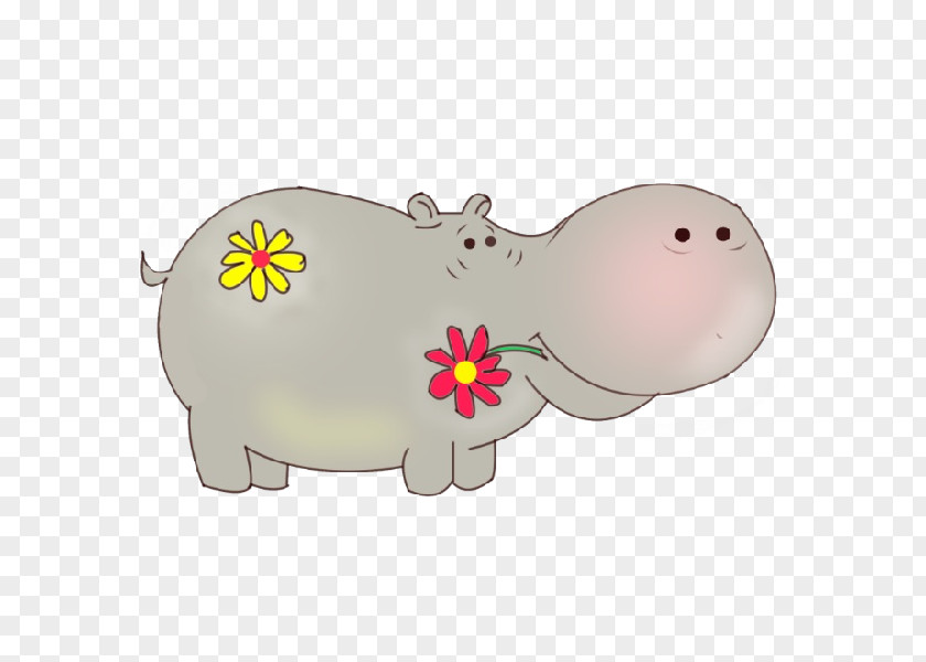 Hippo Pig Hippopotamus Cartoon Clip Art PNG